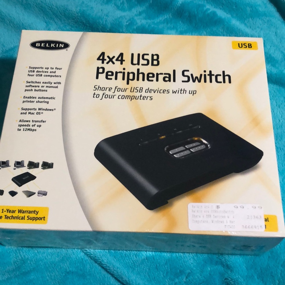 NIB 4x4 USB Peripheral switch